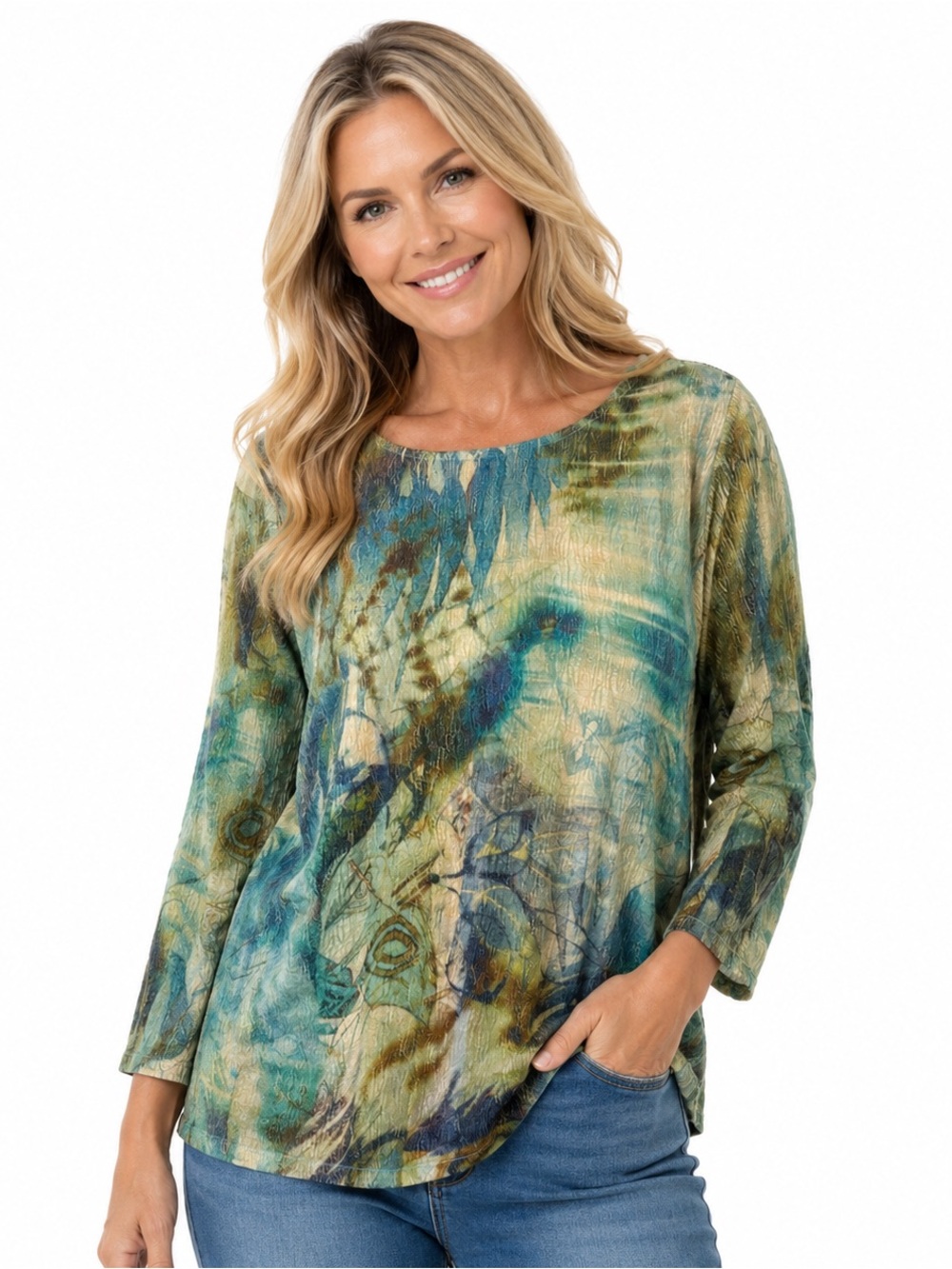 Coldwater Creek Size Large (14-16) 3/4 length sleeve sweater